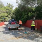 Παρουσία του Δημάρχου Αμαρουσίου Θεόδωρου Αμπατζόγλου οι εργασίες καθαριότητας και συντήρησης πρασίνου - υποδομών στην περιοχή της Νέας Λέσβου