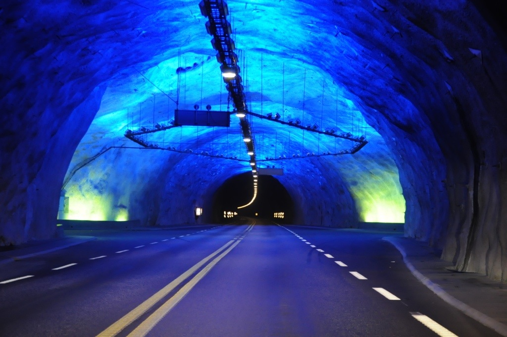 The Lærdal Tunnel (Longest Road Tunnel), Norway