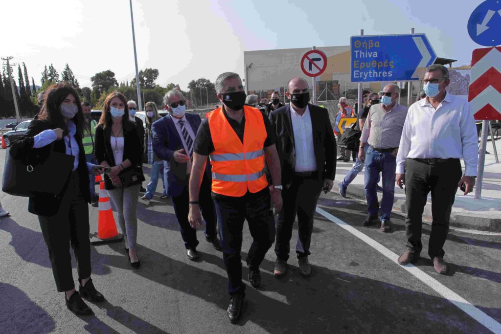 Παραδόθηκε στην κυκλοφορία το νέο σύγχρονο οδικό τμήμα της Παλιάς Εθνικής Οδού Αθηνών-Θηβών