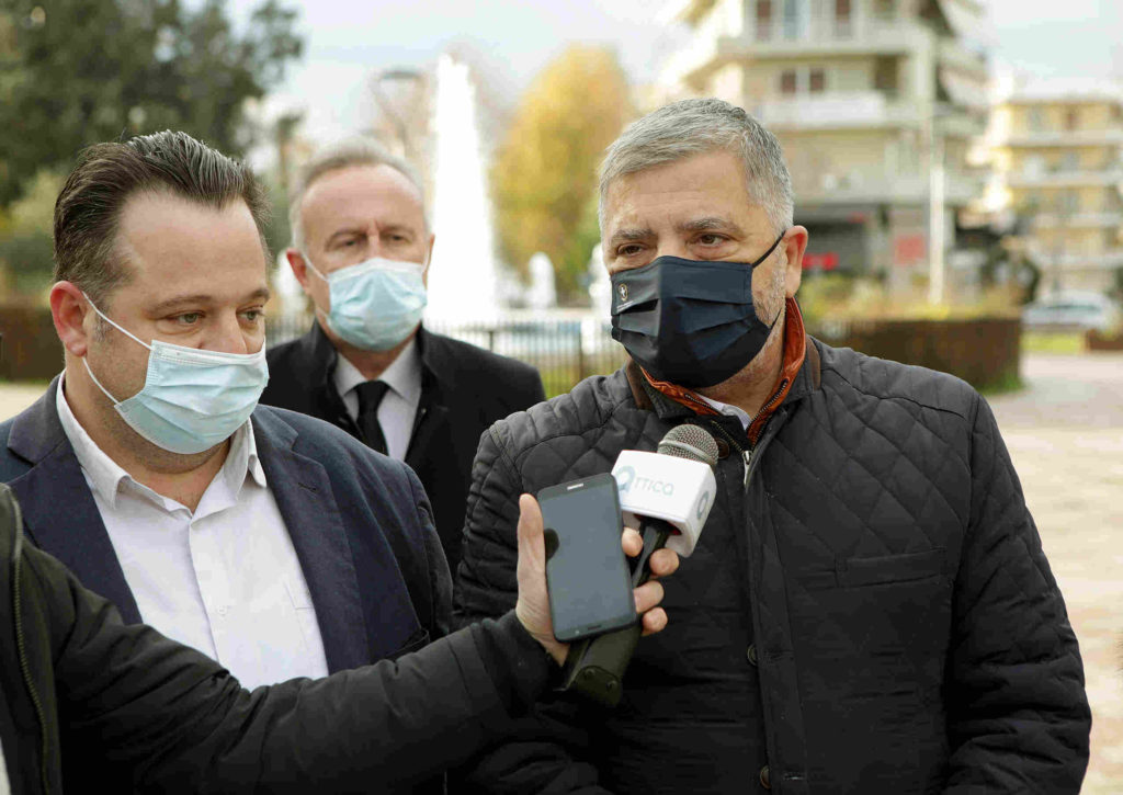 Επίσκεψη στο έργο Αναβάθμισης Αστικού Περιβάλλοντος Λ. Ειρήνης Δήμου Ηλιούπολης