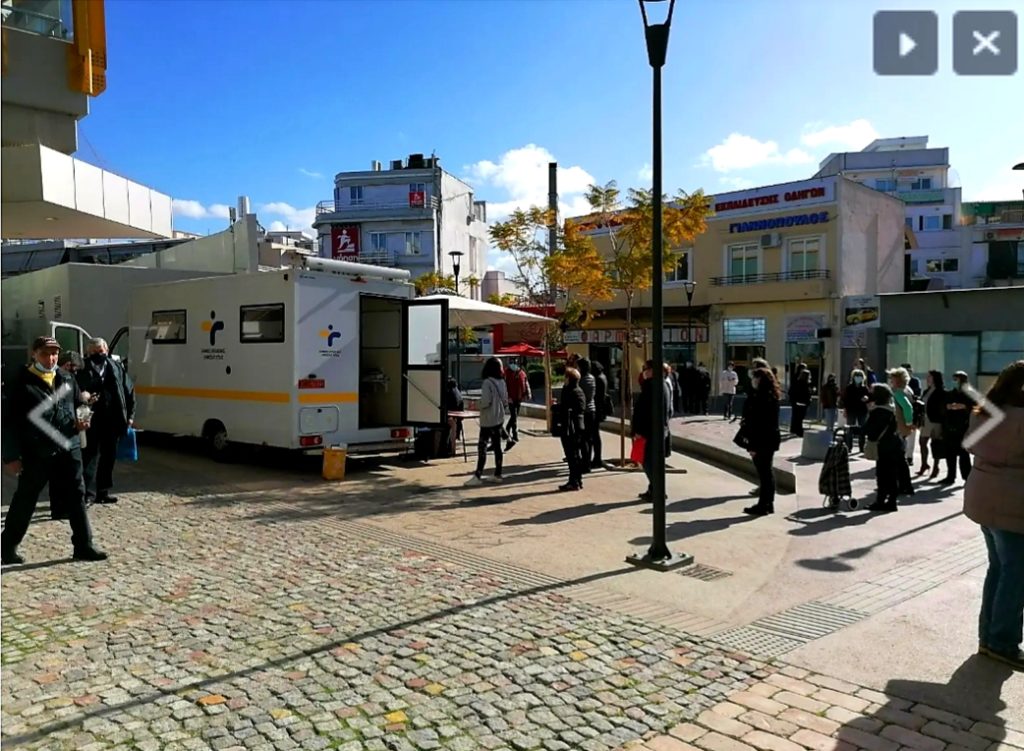 Rapid tests : Μόνο 4 θετικά κρούσματα κορωνοϊού σε 668 δείγματα εχθές στο Μαρούσι