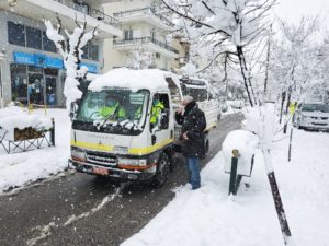 Θ. Αμπατζόγλου στο ΑΠΕ - ΜΠΕ: «Δίνουμε μάχη με το χιονιά»