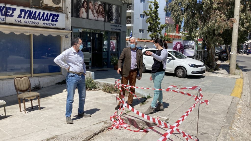 Ξεκίνησε ο Δήμος Πεντέλης το έργο της ανακατασκευής και συντήρησης πεζοδρομίων σε κεντρικά σημεία της πόλης 4 Ξεκίνησε ο Δήμος Πεντέλης το έργο της ανακατασκευής και συντήρησης πεζοδρομίων σε κεντρικά σημεία της πόλης