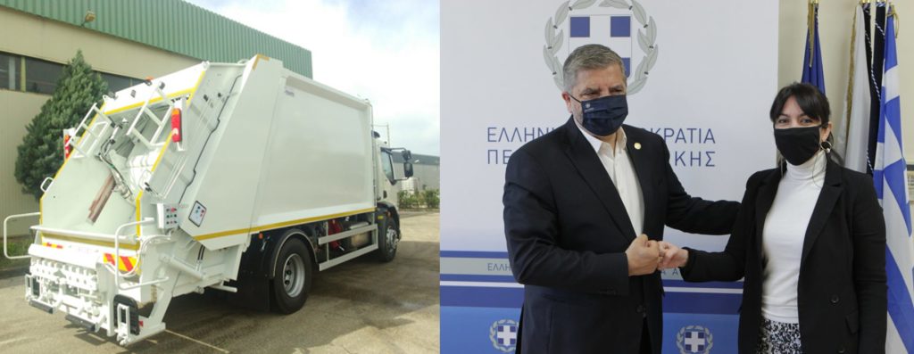 Με δύο νέα υπερσύγχρονα απορριμματοφόρα ενισχύεται ο Δήμος Πεντέλης