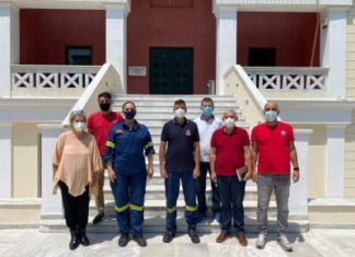 Ενημέρωση από αξιωματικούς της Πυροσβεστικής Ακαδημίας στην Ομάδα Πυροπροστασίας του Δήμου