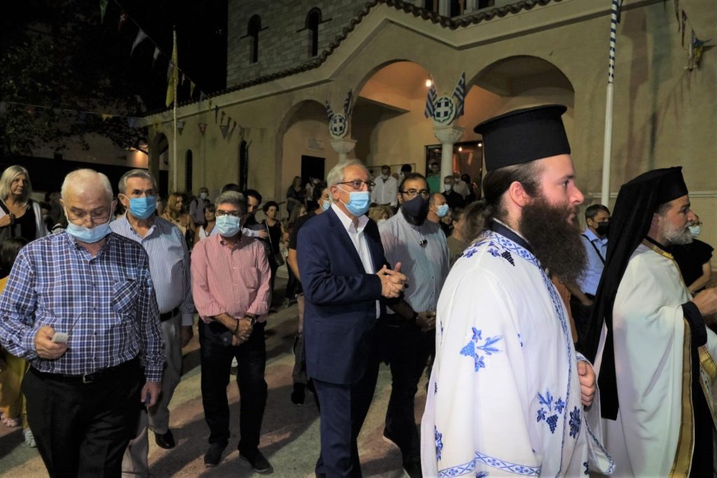 Παρουσία του Δημάρχου Αμαρουσίου Θ. Αμπατζόγλου ο εορτασμός του Αγίου Κοσμά του Αιτωλού στον ομώνυμο Ενοριακό Ιερό Ναό