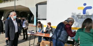 Στο Κλειστό Γυμναστήριο Αμαρουσίου «Σπύρος Λούης» η διαδικασία διεξαγωγής των δωρεάν rapid test από τον ΕΟΔΥ και το Δήμο Αμαρουσίου