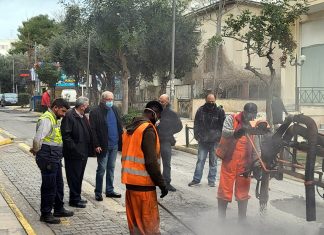 Σε εξέλιξη οι εργασίες αποκατάστασης οδοστρώματος σε διάφορα σημεία του Αμαρουσίου