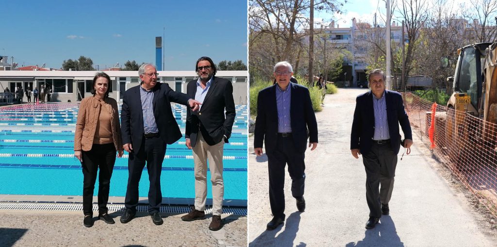 Αυτοψία του Δημάρχου Αμαρουσίου Θ. Αμπατζόγλου στα έργα: Διάνοιξη τμήματος οδού Τυμφρηστού / Ενεργειακή Αναβάθμιση Δημοτικού Κολυμβητηρίου