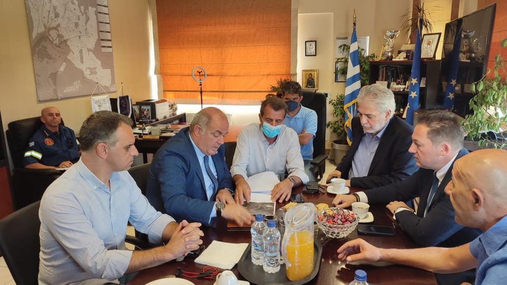 Σύσκεψη - αυτοψία για την πυροπροστασία στο Δήμο Διονύσου με τη συμμετοχή των Υπουργών Χ.Στυλιανίδη, Σ.Πέτσα και υψηλόβαθμα στελέχη της Πυροσβεστικής, της ΓΓΠΠ και του Δασαρχείου Πεντέλης