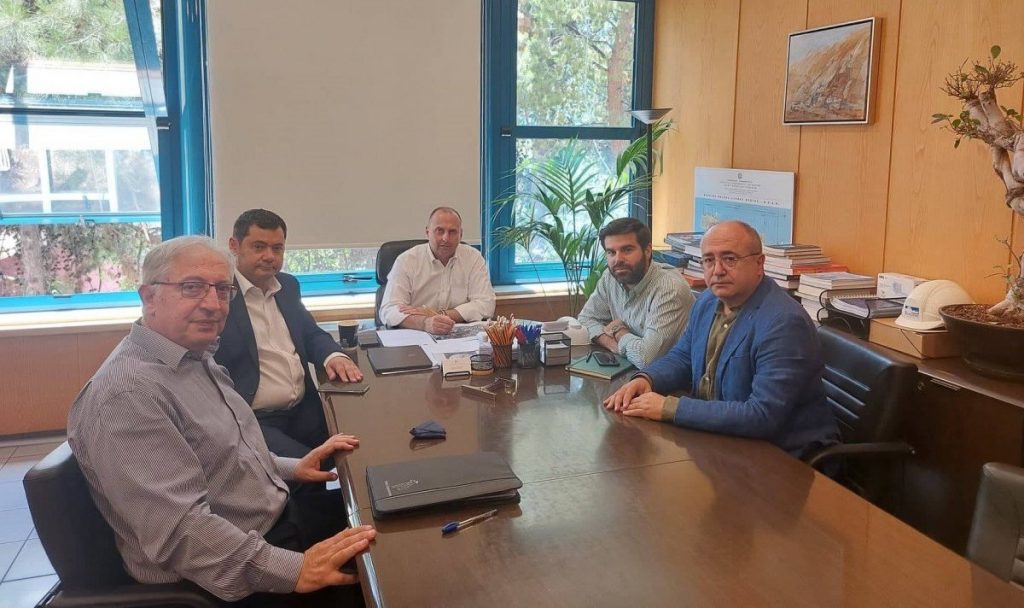 Συνάντηση του Δημάρχου Αμαρουσίου Θεόδωρου Αμπατζόγλου και Δημάρχων όμορων Δήμων με τον Υφυπουργό Υποδομών και Μεταφορών Γιώργο Καραγιάννη
