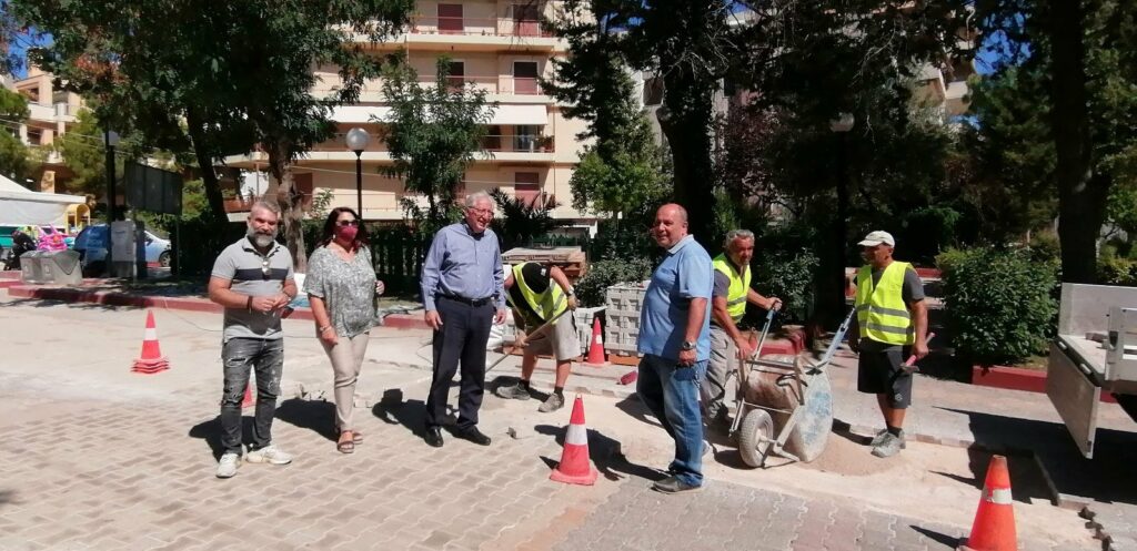 Αυτοψίες του Δημάρχου Αμαρουσίου Θεόδωρου Αμπατζόγλου στα έργα ασφαλτοστρώσεων στην πόλη