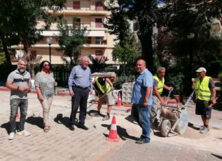 Αυτοψίες του Δημάρχου Αμαρουσίου Θεόδωρου Αμπατζόγλου στα έργα ασφαλτοστρώσεων στην πόλη