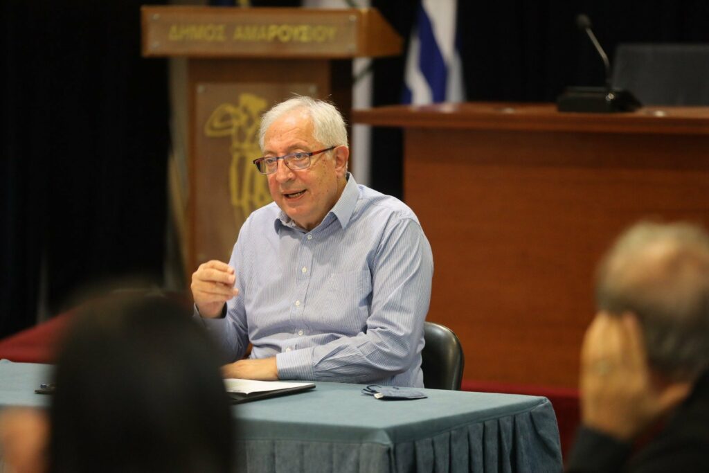 Συνάντηση εργασίας του Δημάρχου Αμαρουσίου Θ. Αμπατζόγλου με την εκπαιδευτική κοινότητα του 6ου Λυκείου και 5ου Γυμνασίου για τη μεταστέγαση του 6ου Λυκείου Αμαρουσίου