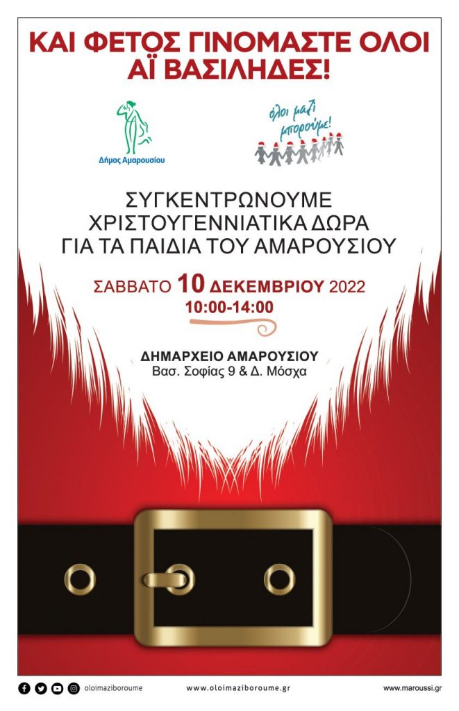Προσφέρουμε Χριστουγεννιάτικα Δώρα για τα παιδιά της πόλης μας, συμμετέχοντας στη δράση του «Όλοι Μαζί Μπορούμε» 4 Προσφέρουμε Χριστουγεννιάτικα Δώρα για τα παιδιά της πόλης μας, συμμετέχοντας στη δράση του «Όλοι Μαζί Μπορούμε»