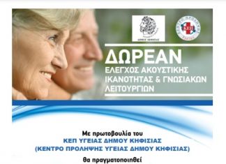 ΠΡΟΛΗΠΤΙΚΟΣ ΕΛΕΓΧΟΣ ΓΙΑ ΤΗΝ ΑΚΟΥΣΤΙΚΗ ΙΚΑΝΟΤΗΤΑ & ΣΥΝΤΟΜΟ ΤΕΣΤ ΑΞΙΟΛΟΓΗΣΗΣ ΓΝΩΣΤΙΚΩΝ ΛΕΙΤΟΥΡΓΙΩΝ