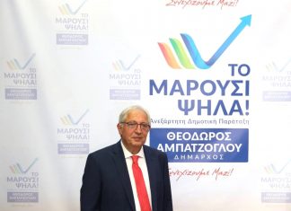 Ανακοινώθηκε το όνομα και το λογότυπο της υποψήφιας Δημοτικής Παράταξης με επικεφαλής τον Θεόδωρο Αμπατζόγλου: Το Μαρούσι Ψηλά!