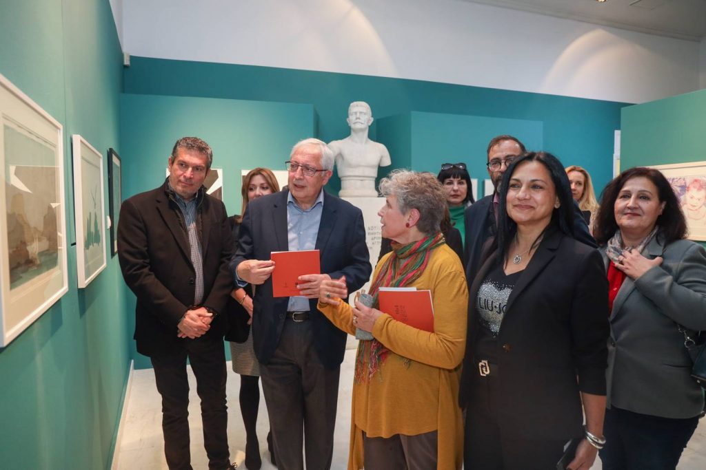 Την Έκθεση Χαρακτικής «Εντυπώσεις» εγκαινίασε ο Δήμαρχος Αμαρουσίου Θ. Αμπατζόγλου στην Ολυμπιακή Δημοτική Πινακοθήκη «Σπύρος Λούης»