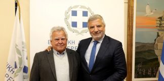 Συνάντηση του Περιφερειάρχη Αττικής Γ. Πατούλη με τον Δήμαρχο Αγκιστρίου Ι. Αθανασίου