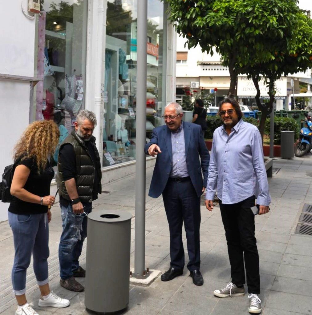 Νεότερη αυτοψία του Δημάρχου Αμαρουσίου Θεόδωρου Αμπατζόγλου στα έργα αναβάθμισης του Εμπορικού Κέντρου της πόλης