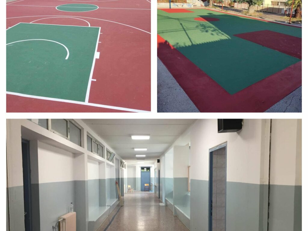 Εργασίες στα σχολεία εκμεταλλευόμενος τις διακοπές των Χριστουγέννων ο Δήμος Ηρακλείου Αττικής