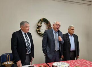 Στην κοπή Πρωτοχρονιάτικης Πίτας του Συλλόγου Ψαλιδίου «Η Ζωοδόχος Πηγή» παρέστη ο Δήμαρχος Αμαρουσίου Θ. Αμπατζόγλου