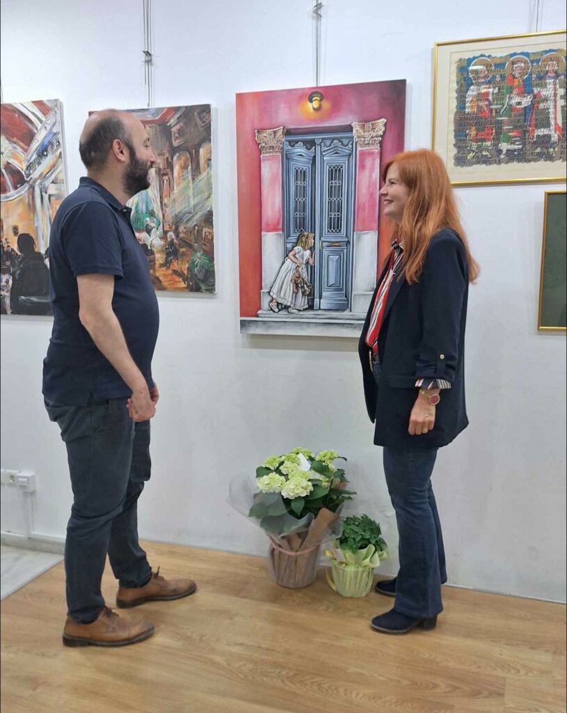 Στα εγκαίνια της έκθεσης της Ομάδας Καλλιτεχνικής Έκφρασης ο Δήμαρχος!