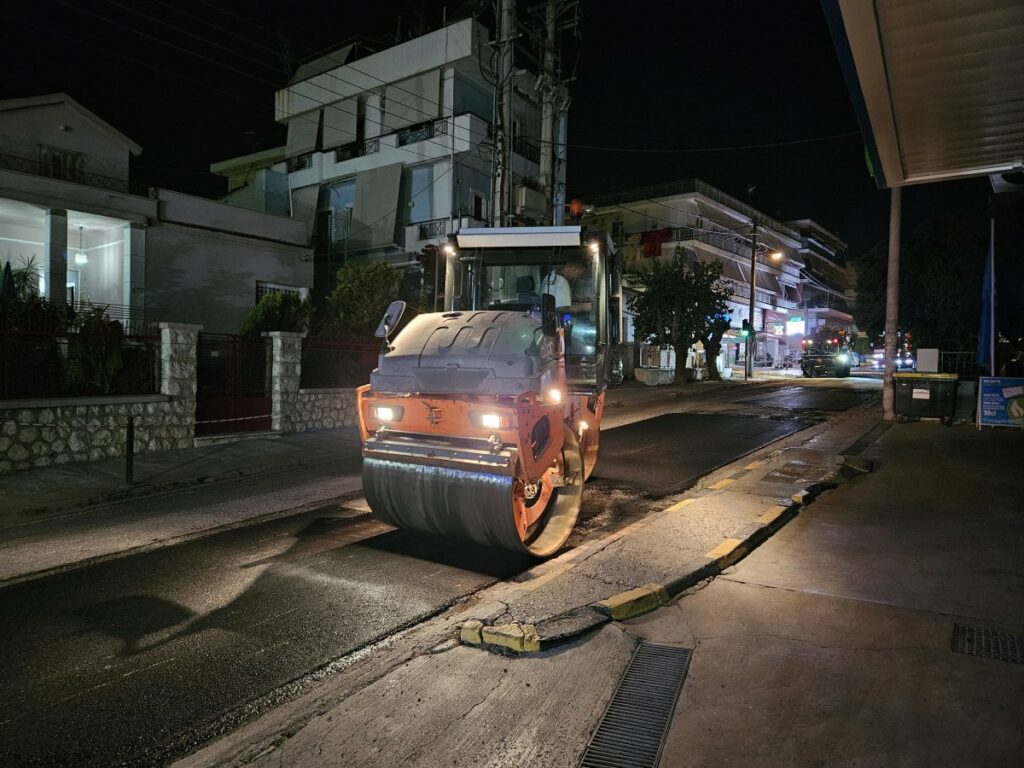 Επιδιόρθωση οδοστρώματος επί της λεωφόρου Ηρακλείου