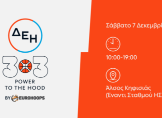 Η Κηφισιά υποδέχεται το τελευταίο ΔΕΗ 3×3 POWER TO THE HOOD by Eurohoops για το 2024