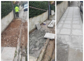 Συνεχίζονται οι επισκευές των πεζοδρομίων στον Δήμο Λυκόβρυσης-Πεύκης – Παρεμβάσεις στη Λυκόβρυση