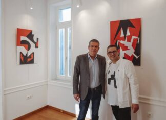 Εγκαίνια της 1ης ατομικής έκθεσης ζωγραφικής του εικαστικού και ποιητή Ν. Τυρογιάννη, με την υποστήριξη του Δήμου Αμαρουσίου