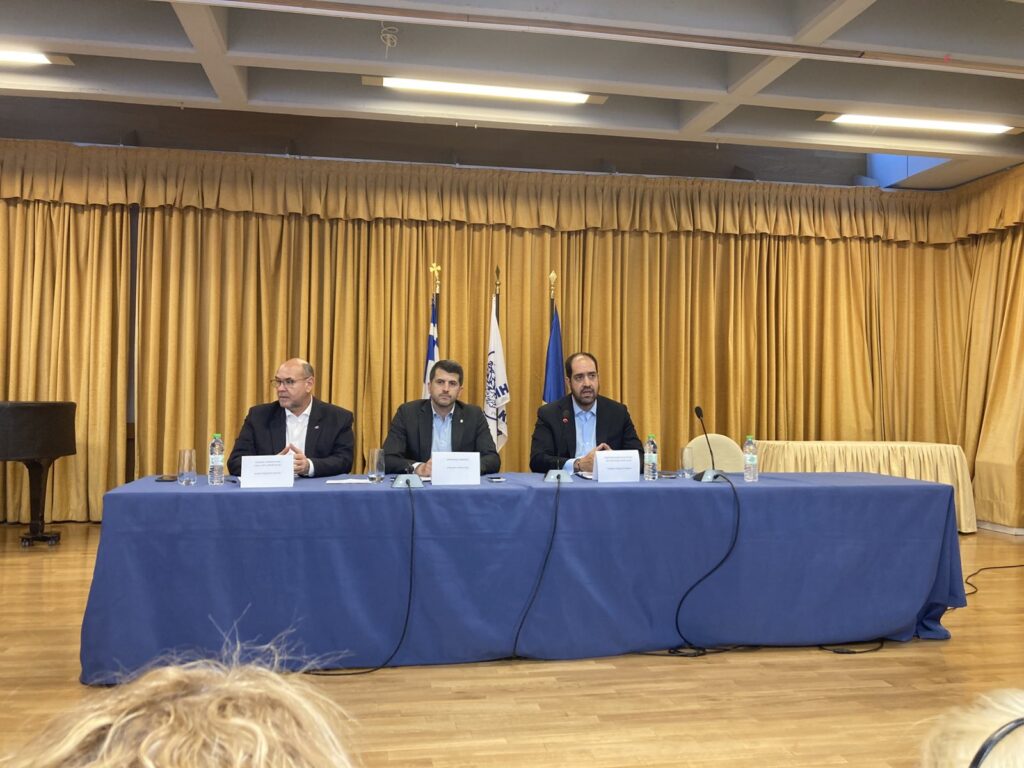 Ο Αντιδήμαρχος Χρ. Κοντογεώργος στη σύσκεψη με τον Υπουργό Κλιματικής Κρίσης & Πολιτικής Προστασίας