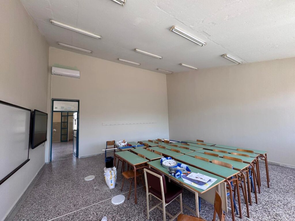 Εργασίες αναβάθμισης στο 1ο Λύκειο Πεύκης