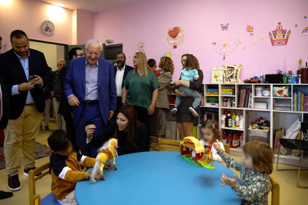 Αγιασμός στον Παιδικό Σταθμό του Δήμου Αμαρουσίου που εδρεύει εντός του Υπουργείου Παιδείας Θρησκευμάτων και Αθλητισμού