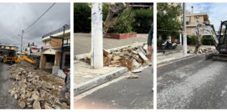 Σε πλήρη εξέλιξη οι εργασίες στην κεντρική πλατεία Λυκόβρυσης