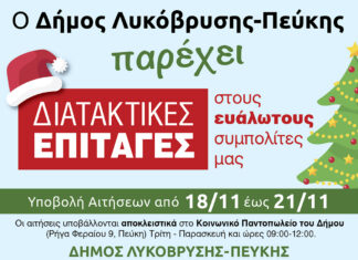 Διανομή διατακτικών επιταγών για αγορά προϊόντων από σούπερ μάρκετ ενόψει Χριστουγέννων