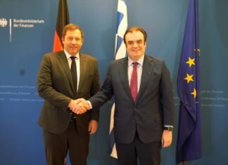 Συνάντηση του Υπουργού Εθνικής Οικονομίας και Οικονομικών Κυριάκου Πιερρακάκη με τον Αντικαγκελάριο και Ομοσπονδιακό Υπουργό Οικονομικών της Γερμανίας, κ. Λαρς Κλίνγκμπαϊλ