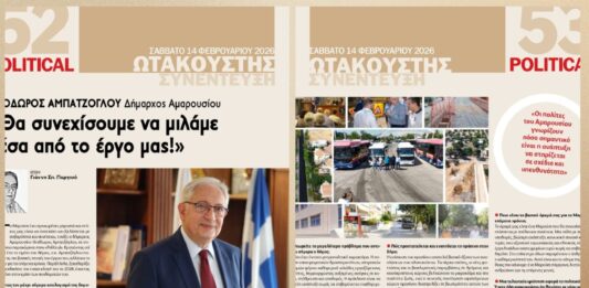 Θ. Αμπατζόγλου στην Political: «Θα συνεχίσουμε να μιλάμε μέσα από το έργο μας!» Home