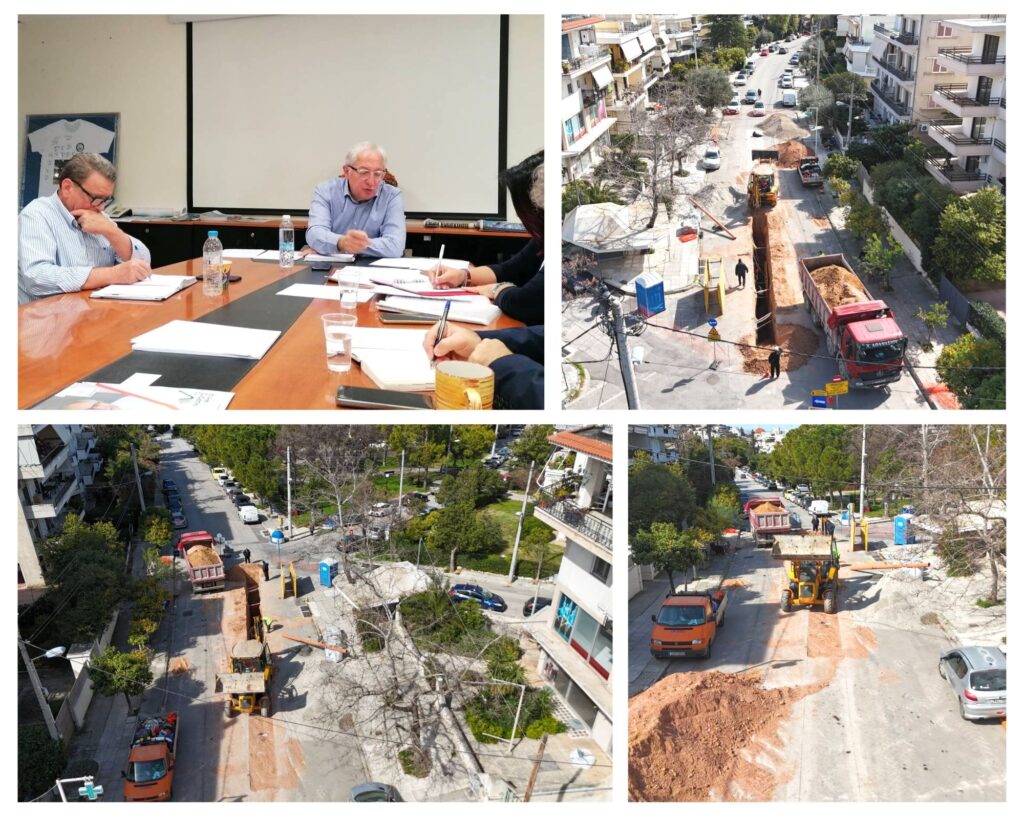 Το έργο “Επεκτάσεις και αποκαταστάσεις υφιστάμενων αγωγών ακάθαρτων και ομβρίων” στην περιοχή της Αγίας Φιλοθέης (επί της οδού Νίκης)