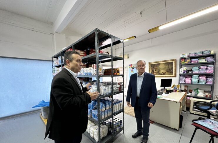 Επίσκεψη στην αγορά και στο κοινωνικό παντοπωλείο του Δήμου Αμαρουσίου κοινωνικό παντοπωλείο