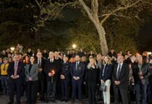 Πλήθος πιστών στην περιφορά και συνάντηση των Επιταφίων στην Κηφισιά