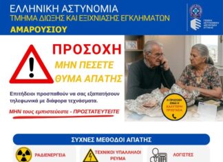 ΕΛ.ΑΣ. και Δήμος Αμαρουσίου Προειδοποιούν: Προσοχή στις Τηλεφωνικές Απάτες Home