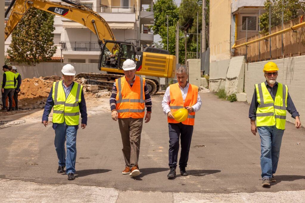 Ξεκίνησε το έργο επέκτασης του 1ου Δημοτικού Σχολείου Αμαρουσίου – Αυτοψία του Δημάρχου Θεόδωρου Αμπατζόγλου