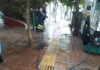Εκτεταμένες εργασίες καθαρισμού και ευπρεπισμού στην Πλατεία Κασταλίας στο κέντρο του Αμαρουσίου