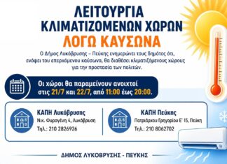 Λειτουργία Κλιματιζόμενων Χώρων λόγω Καύσωνα Home