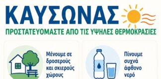 Οδηγίες προστασίας των πολιτών από τον καύσωνα