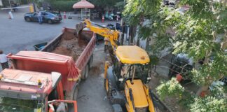 Προχωρά η αντιπλημμυρική θωράκιση της Αγίας Φιλοθέης | Σε εξέλιξη οι εργασίες στη συμβολή των οδών Ιπποκράτους και Ερυθρού Σταυρού