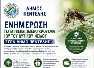 Ενημέρωση για επιβεβαιωμένο κρούσμα ιού του Δυτικού Νείλου Home